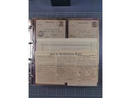 Auerbach bis Zittau: 1886/1900, umfangreiche Sammlung mit über 550 Briefen, Karten sowie ungebrauchten und gebrauchten Ganzsa