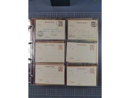 Auerbach bis Zittau: 1886/1900, umfangreiche Sammlung mit über 550 Briefen, Karten sowie ungebrauchten und gebrauchten Ganzsa