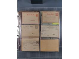 Auerbach bis Zittau: 1886/1900, umfangreiche Sammlung mit über 550 Briefen, Karten sowie ungebrauchten und gebrauchten Ganzsa