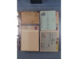 Auerbach bis Zittau: 1886/1900, umfangreiche Sammlung mit über 550 Briefen, Karten sowie ungebrauchten und gebrauchten Ganzsa