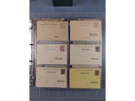 Auerbach bis Zittau: 1886/1900, umfangreiche Sammlung mit über 550 Briefen, Karten sowie ungebrauchten und gebrauchten Ganzsa