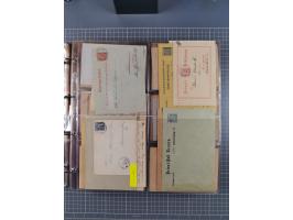 Auerbach bis Zittau: 1886/1900, umfangreiche Sammlung mit über 550 Briefen, Karten sowie ungebrauchten und gebrauchten Ganzsa