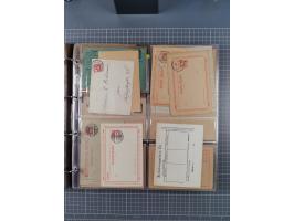 Auerbach bis Zittau: 1886/1900, umfangreiche Sammlung mit über 550 Briefen, Karten sowie ungebrauchten und gebrauchten Ganzsa