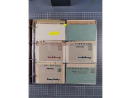 Auerbach bis Zittau: 1886/1900, umfangreiche Sammlung mit über 550 Briefen, Karten sowie ungebrauchten und gebrauchten Ganzsa