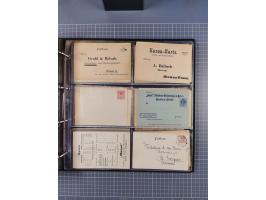 Auerbach bis Zittau: 1886/1900, umfangreiche Sammlung mit über 550 Briefen, Karten sowie ungebrauchten und gebrauchten Ganzsa