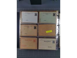 Auerbach bis Zittau: 1886/1900, umfangreiche Sammlung mit über 550 Briefen, Karten sowie ungebrauchten und gebrauchten Ganzsa