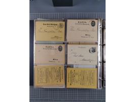 Auerbach bis Zittau: 1886/1900, umfangreiche Sammlung mit über 550 Briefen, Karten sowie ungebrauchten und gebrauchten Ganzsa