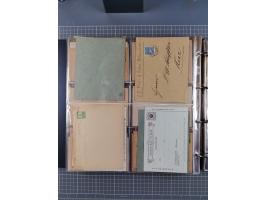 Auerbach bis Zittau: 1886/1900, umfangreiche Sammlung mit über 550 Briefen, Karten sowie ungebrauchten und gebrauchten Ganzsa