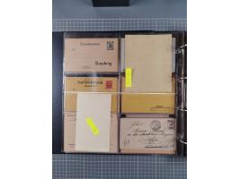 Auerbach bis Zittau: 1886/1900, umfangreiche Sammlung mit über 550 Briefen, Karten sowie ungebrauchten und gebrauchten Ganzsa