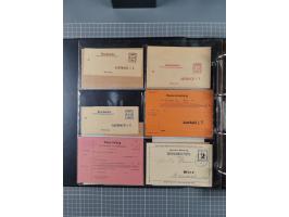 Auerbach bis Zittau: 1886/1900, umfangreiche Sammlung mit über 550 Briefen, Karten sowie ungebrauchten und gebrauchten Ganzsa