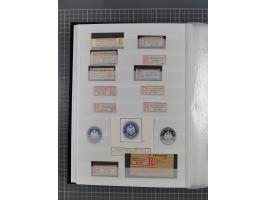 China bis Togo, interessante Sammlung loser R-Zettel mit ca. 330 Stück und 13 Siegelmarken inkl. in Schwarz aus Constantiniop