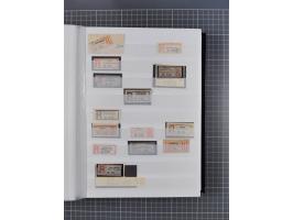 China bis Togo, interessante Sammlung loser R-Zettel mit ca. 330 Stück und 13 Siegelmarken inkl. in Schwarz aus Constantiniop