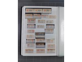 China bis Togo, interessante Sammlung loser R-Zettel mit ca. 330 Stück und 13 Siegelmarken inkl. in Schwarz aus Constantiniop