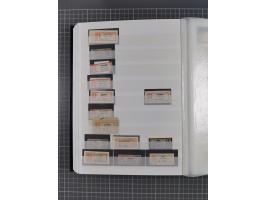 China bis Togo, interessante Sammlung loser R-Zettel mit ca. 330 Stück und 13 Siegelmarken inkl. in Schwarz aus Constantiniop