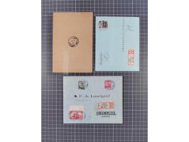 1893/1907, Partie mit vie R-Briefen aus Hankau, Peking mit violettem L1 “PEKING” auf R-Zettel “Deutsche Post”, Shanghai und S