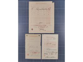 1899 &nbsp;/1913, Partie mit 14 verschiedenen Postscheinen, dabei handschriftliche Ortsvermerke, einige mit Innendienst-Stemp