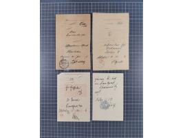 1899 &nbsp;/1913, Partie mit 14 verschiedenen Postscheinen, dabei handschriftliche Ortsvermerke, einige mit Innendienst-Stemp