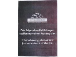 1949, über 150 frankierte Zustellungslisten (Zustelllisten) mit diversen Frankaturen, Paaren und Einheiten. In der Regel sind