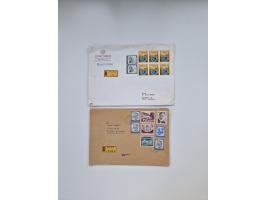 1900/80 (ca.), Partie Briefe und Karten im kleinen Karton, dabei interessante frühe Belege