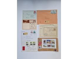 1900/80 (ca.), Partie Briefe und Karten im kleinen Karton, dabei interessante frühe Belege