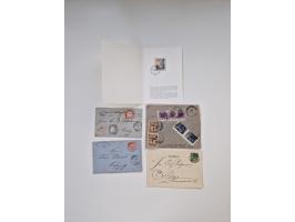 1900/80 (ca.), Partie Briefe und Karten im kleinen Karton, dabei interessante frühe Belege