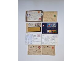 1900/80 (ca.), Partie Briefe und Karten im kleinen Karton, dabei interessante frühe Belege