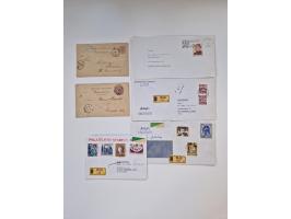 1900/80 (ca.), Partie Briefe und Karten im kleinen Karton, dabei interessante frühe Belege