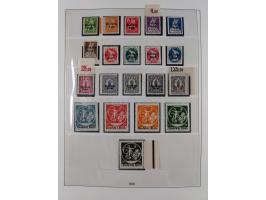 1919/32, meist postfrische Sammlung im Lindner-Falzlosalbum komplett mit vielen Besonderheiten. Infla mit vielen Farben und u