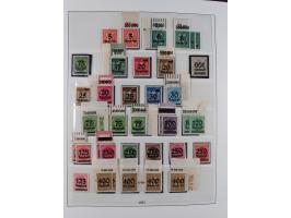 1919/32, meist postfrische Sammlung im Lindner-Falzlosalbum komplett mit vielen Besonderheiten. Infla mit vielen Farben und u