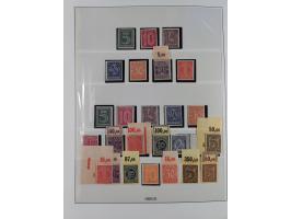 1919/32, meist postfrische Sammlung im Lindner-Falzlosalbum komplett mit vielen Besonderheiten. Infla mit vielen Farben und u