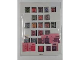 1919/32, meist postfrische Sammlung im Lindner-Falzlosalbum komplett mit vielen Besonderheiten. Infla mit vielen Farben und u