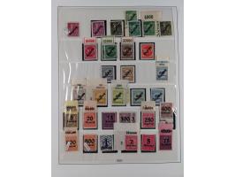 1919/32, meist postfrische Sammlung im Lindner-Falzlosalbum komplett mit vielen Besonderheiten. Infla mit vielen Farben und u