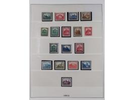 1919/32, meist postfrische Sammlung im Lindner-Falzlosalbum komplett mit vielen Besonderheiten. Infla mit vielen Farben und u