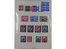 1933/45, meist postfrische Sammlung im Lindner-Falzlosalbum komplett mit vielen Besonderheiten. Mi. 482-495 postfrisch, Höchs