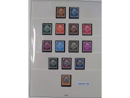 1933/45, meist postfrische Sammlung im Lindner-Falzlosalbum komplett mit vielen Besonderheiten. Mi. 482-495 postfrisch, Höchs