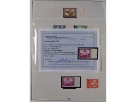 1933/45, meist postfrische Sammlung im Lindner-Falzlosalbum komplett mit vielen Besonderheiten. Mi. 482-495 postfrisch, Höchs