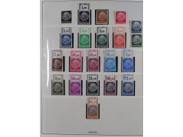 1933/45, meist postfrische Sammlung im Lindner-Falzlosalbum komplett mit vielen Besonderheiten. Mi. 482-495 postfrisch, Höchs