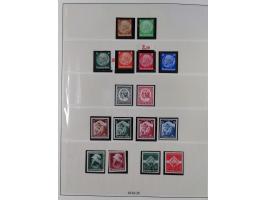 1933/45, meist postfrische Sammlung im Lindner-Falzlosalbum komplett mit vielen Besonderheiten. Mi. 482-495 postfrisch, Höchs