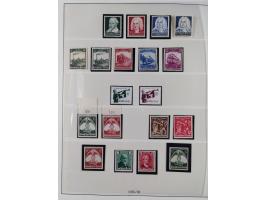 1933/45, meist postfrische Sammlung im Lindner-Falzlosalbum komplett mit vielen Besonderheiten. Mi. 482-495 postfrisch, Höchs