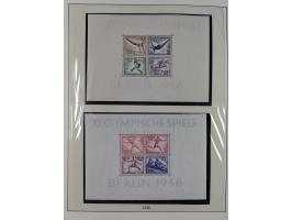 1933/45, meist postfrische Sammlung im Lindner-Falzlosalbum komplett mit vielen Besonderheiten. Mi. 482-495 postfrisch, Höchs