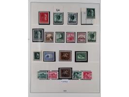 1933/45, meist postfrische Sammlung im Lindner-Falzlosalbum komplett mit vielen Besonderheiten. Mi. 482-495 postfrisch, Höchs