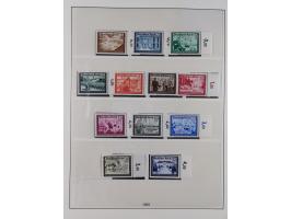 1933/45, meist postfrische Sammlung im Lindner-Falzlosalbum komplett mit vielen Besonderheiten. Mi. 482-495 postfrisch, Höchs