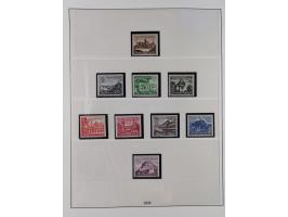 1933/45, meist postfrische Sammlung im Lindner-Falzlosalbum komplett mit vielen Besonderheiten. Mi. 482-495 postfrisch, Höchs
