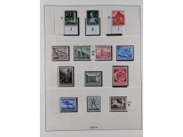 1933/45, meist postfrische Sammlung im Lindner-Falzlosalbum komplett mit vielen Besonderheiten. Mi. 482-495 postfrisch, Höchs