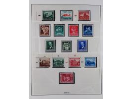 1933/45, meist postfrische Sammlung im Lindner-Falzlosalbum komplett mit vielen Besonderheiten. Mi. 482-495 postfrisch, Höchs