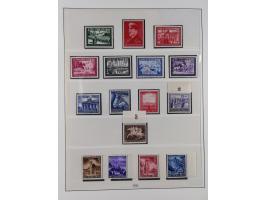 1933/45, meist postfrische Sammlung im Lindner-Falzlosalbum komplett mit vielen Besonderheiten. Mi. 482-495 postfrisch, Höchs