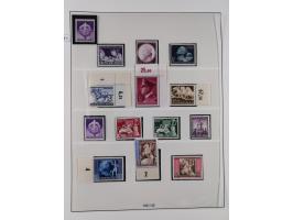 1933/45, meist postfrische Sammlung im Lindner-Falzlosalbum komplett mit vielen Besonderheiten. Mi. 482-495 postfrisch, Höchs