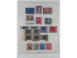1933/45, meist postfrische Sammlung im Lindner-Falzlosalbum komplett mit vielen Besonderheiten. Mi. 482-495 postfrisch, Höchs