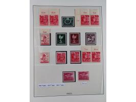 1933/45, meist postfrische Sammlung im Lindner-Falzlosalbum komplett mit vielen Besonderheiten. Mi. 482-495 postfrisch, Höchs