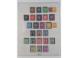 1933/45, meist postfrische Sammlung im Lindner-Falzlosalbum komplett mit vielen Besonderheiten. Mi. 482-495 postfrisch, Höchs